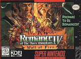 Romance Of The Three Kingdoms IV Spelkassett Super Nintendo 