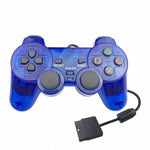 DualShock 2 Playstation-kompatibel Handkontroll Transparente Blå