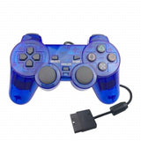 DualShock 2 Playstation-kompatibel Handkontroll Transparente Blå