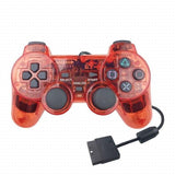 DualShock 2 Playstation-kompatibel Handkontroll Transparente Röd