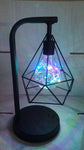 Geometrisk Aesthetic Lampa Blå Vit