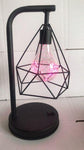 Geometrisk Aesthetic Lampa Rosa