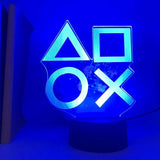 Lampa Med Playstation-Logotyp Blå