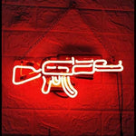 Neon Kalashnikov Aesthetic Röd