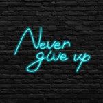 Never Give Up Neon Gaming | Gamer Aesthetic Gamer Aesthetic