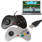 Sega Saturn USB Kontroller Svart och Vit